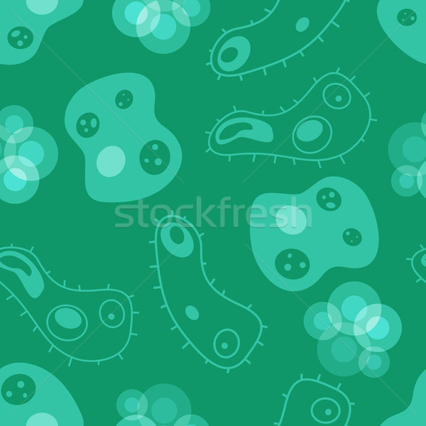 Seamless Pattern Micro Cells Vector Illustration Stock photo © robuart