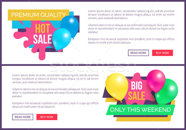 Premium Quality Total Sale Hot Price Promo Sticker Stock photo © robuart