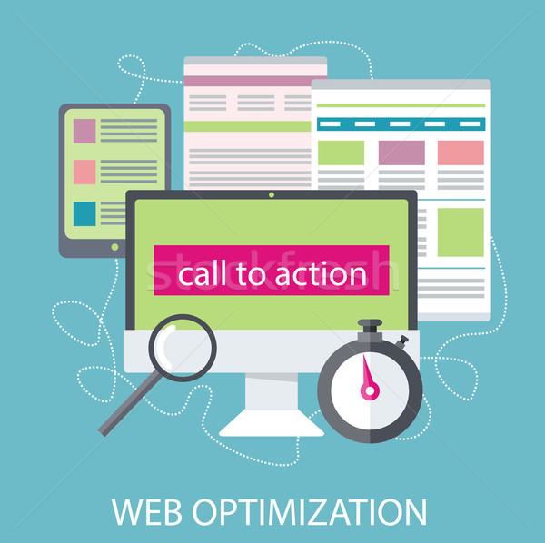 SEO optimization, programming process Stock photo © robuart