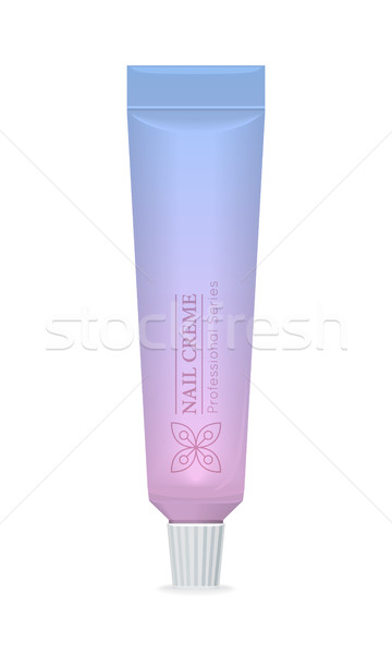 Kozmetikai krém terv lila cső szög Stock fotó © robuart