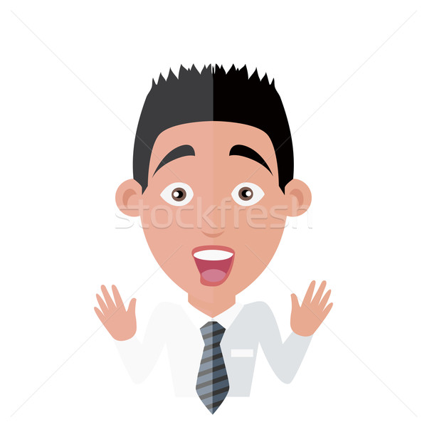 Emotion Avatar Man Surprise Success Stock photo © robuart