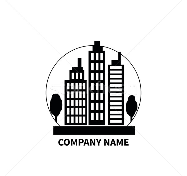 Building Logo Sign Design Flat Stock photo © robuart