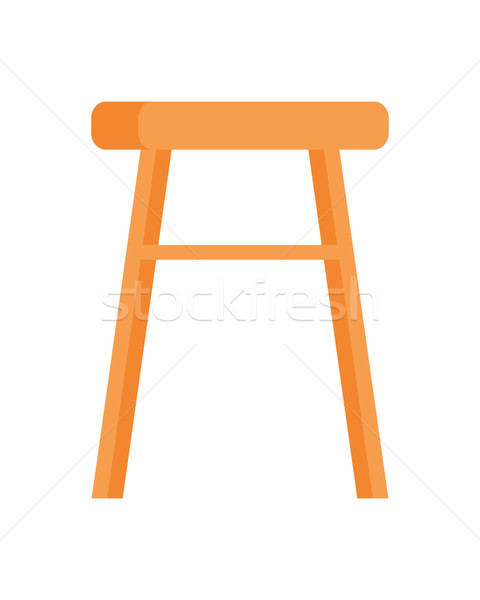 Stool Vector Illustration in Flat Design Stock photo © robuart