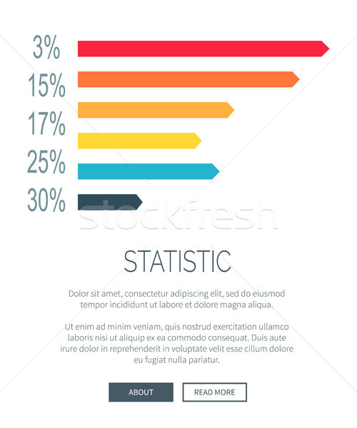 Statistisch illustratie ontwerp web pagina presentatie Stockfoto © robuart