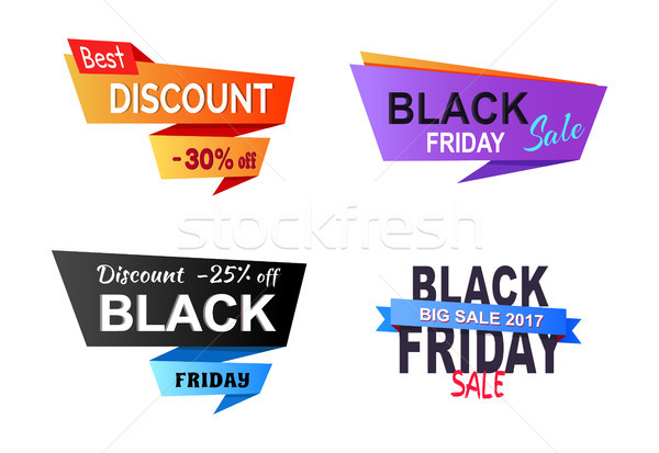 Indirim 25 black friday afiş Stok fotoğraf © robuart