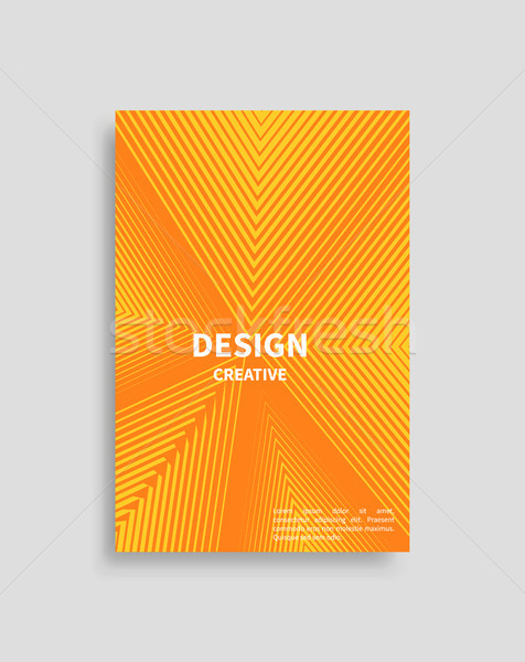 Creative Design Cover Vector Poster Triangle Line Stock photo © robuart