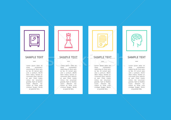 Stock photo: Infographic Objects and Icons Vector Illustration