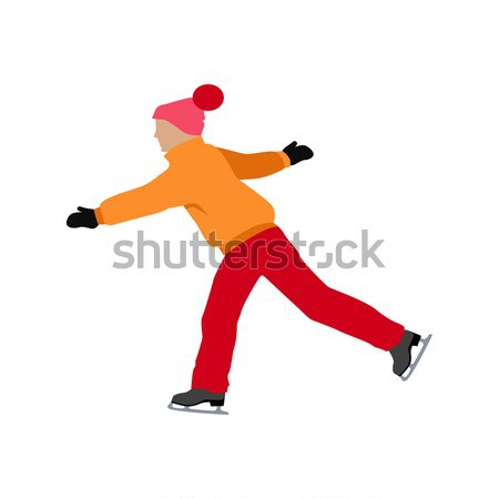 Mensen schaatsen stijl ontwerp figuurschaatsen Stockfoto © robuart