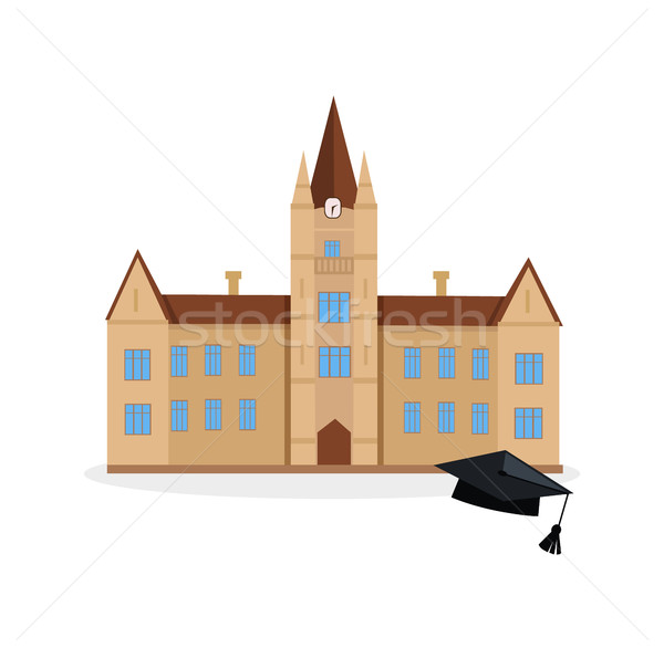 School and university building icon Stock photo © robuart