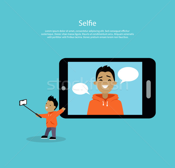 Selfie concept vector illustration Stock photo © robuart