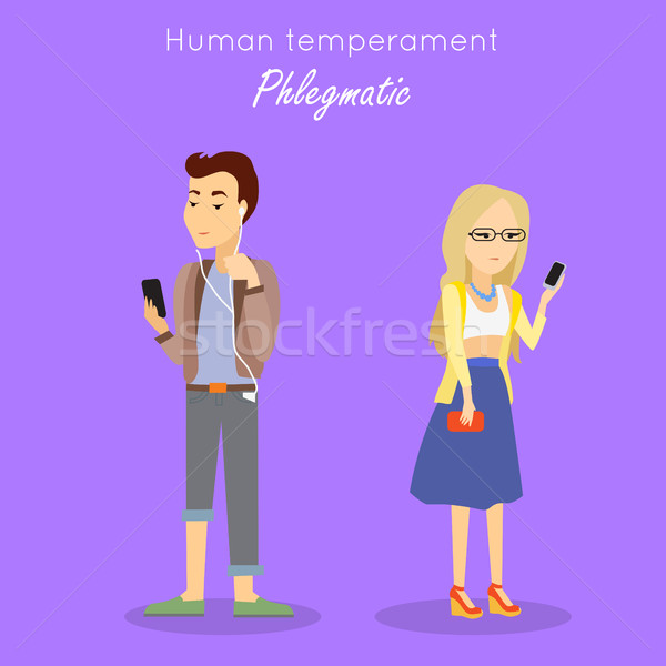 Human Temperament Concept Vector in Flat Design Stock photo © robuart