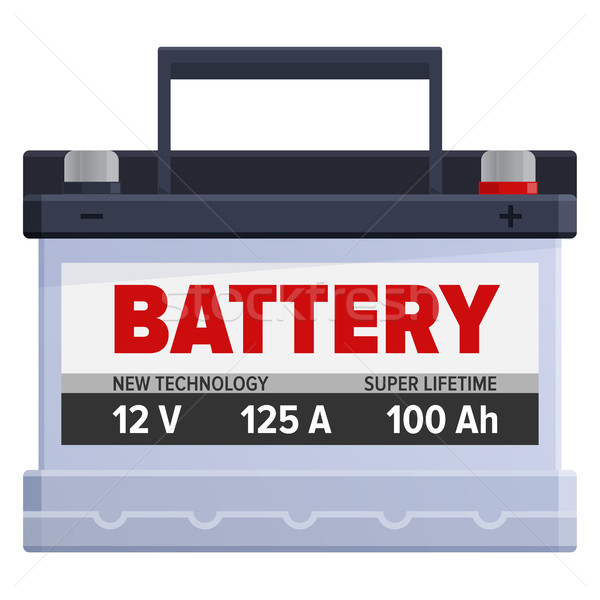 Foto d'archivio: Potente · portatile · batteria · isolato · illustrazione · grande