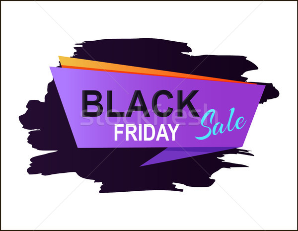 Black friday vásár plakát árnyék lila mértani Stock fotó © robuart