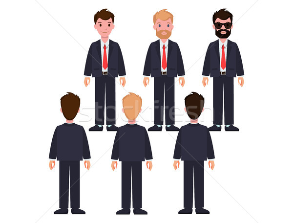 Businessmen in Classic Suits and Ties Characters Stock photo © robuart