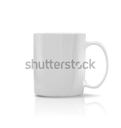 Porcellana bianco Cup alimentare caffè tè Foto d'archivio © robuart