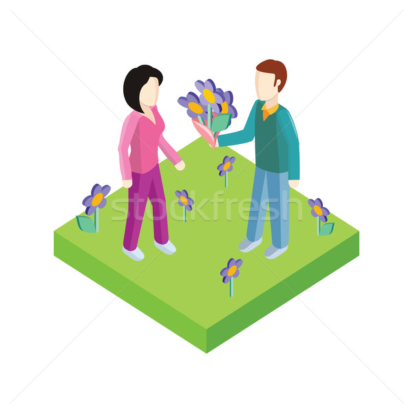 Greeting Card 8 March Woman Day Stock photo © robuart