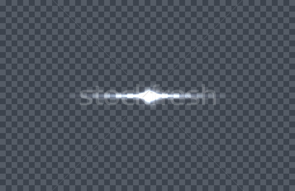 Stock photo: White Glowing Light Burst Vector Illustration