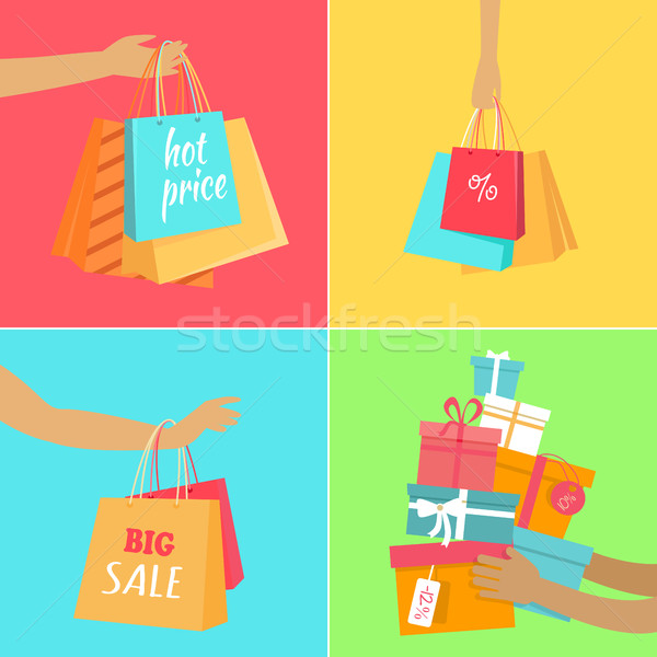 Hot Price Vector Concept in Flat Design Stock photo © robuart