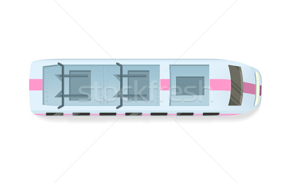 Tramway or Speed Train Top View Vector Icon Stock photo © robuart