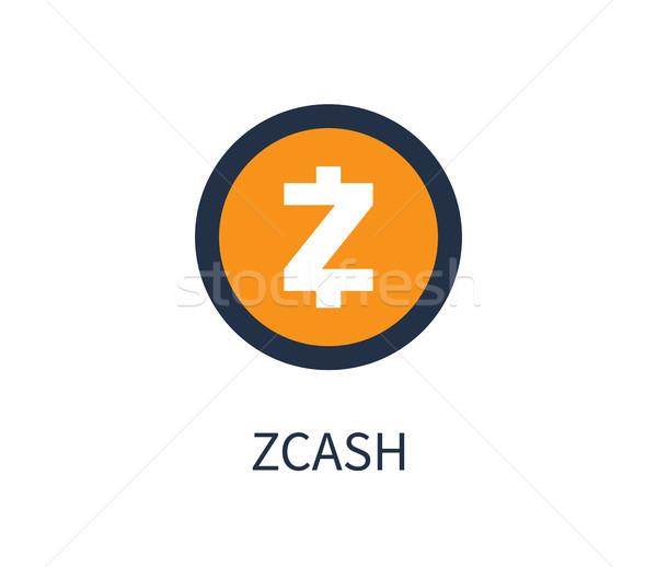 Orange Zcash Coin Isolated Cartoon Illustration Stock photo © robuart