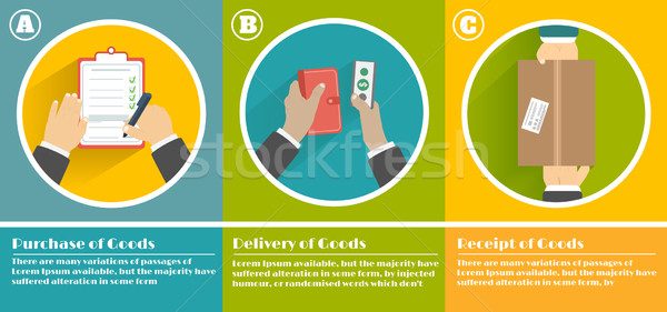 Internet shopping process of purchasing Stock photo © robuart