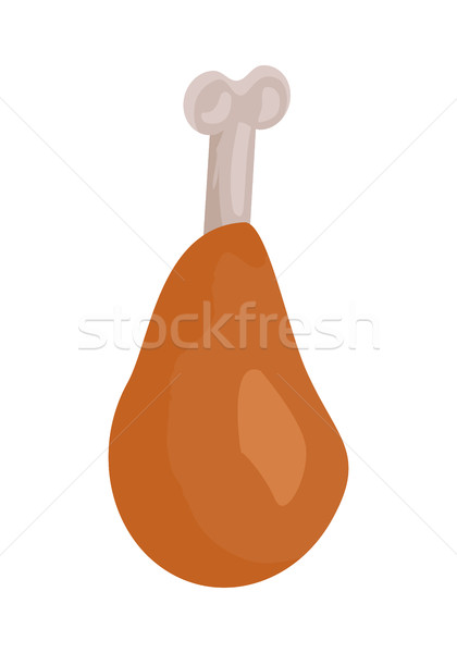 курица-гриль бедро иллюстрация дизайна вектора быстрого питания Сток-фото © robuart