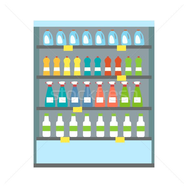 Showcase Refrigerator Drinks Stock photo © robuart