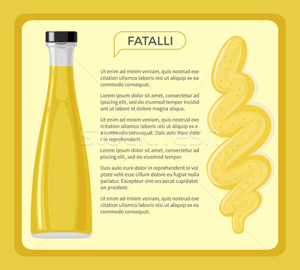Fatalli Sauce Framed Vector Banner with Text  Stock photo © robuart
