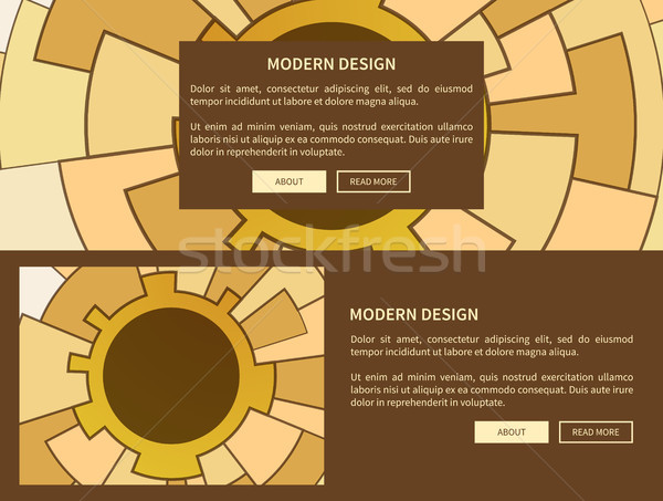 Modern Design Two Web Pages Vector Illustration Stock photo © robuart