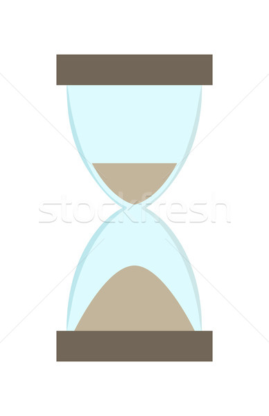 Hourglass With Flowing Sand Vector Illustration Stock photo © robuart