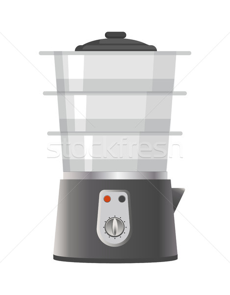 Shiny Double Boiler Icon Vector Illustration Stock photo © robuart