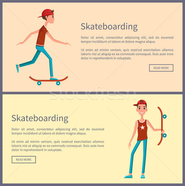 [[stock_photo]]: Skateboard · coloré · affiche · texte · échantillon · jeunes