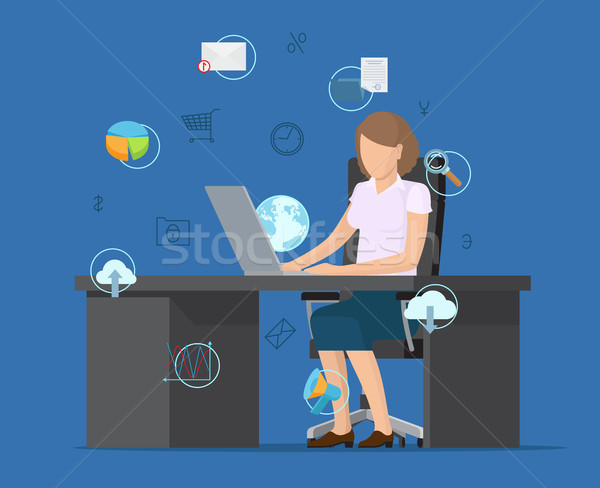 Abstract Circle Formed by Varied Icons Banner Stock photo © robuart