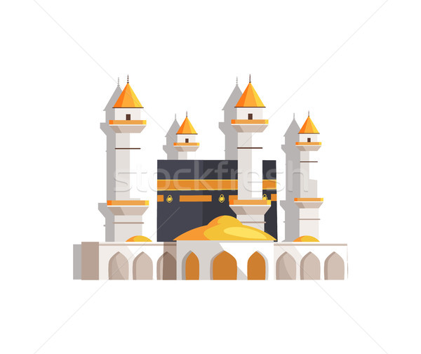 Gorgeous Arabian Mosque Surrounded with Towers Stock photo © robuart