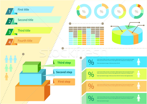 Infografica set design business grafico elementi Foto d'archivio © robuart