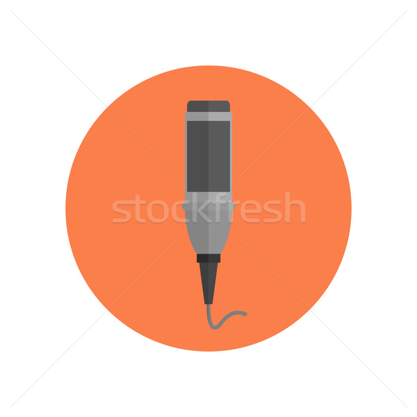 Stock photo: Microphone Design Flat Isolated