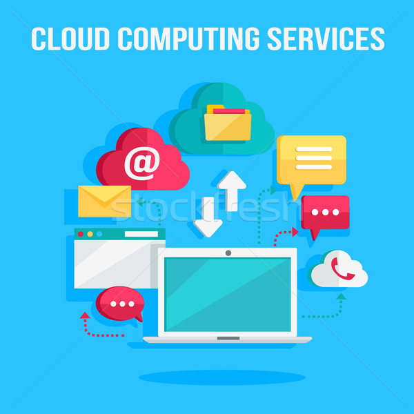 Cloud Computing Services Banner Stock photo © robuart