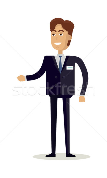 Man Character Vector Illustration in Flat Design Stock photo © robuart