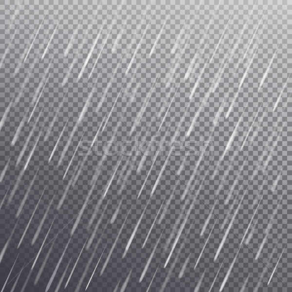 Seamless Pattern with Rain Drops Isolated Vector Stock photo © robuart