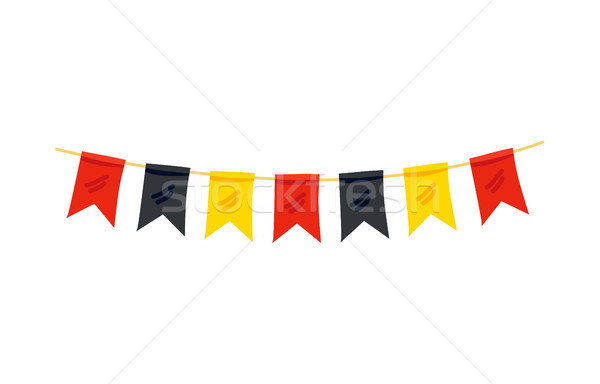 Colorful Flags in Color of German Flag Decoration Stock photo © robuart