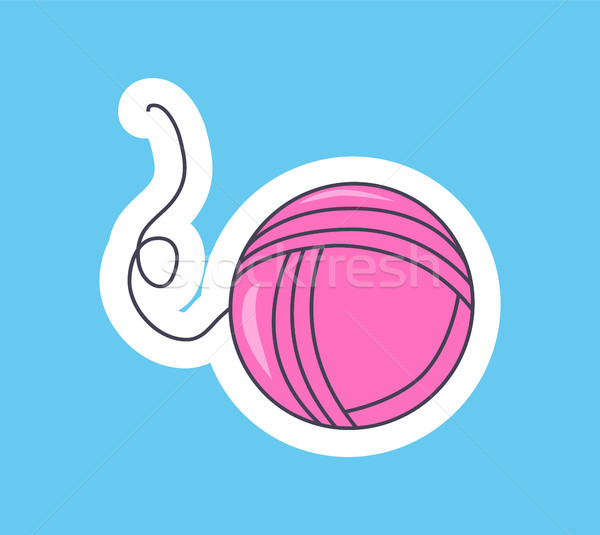 Beautiful Pink Filar Ball Vector Illustration Stock photo © robuart