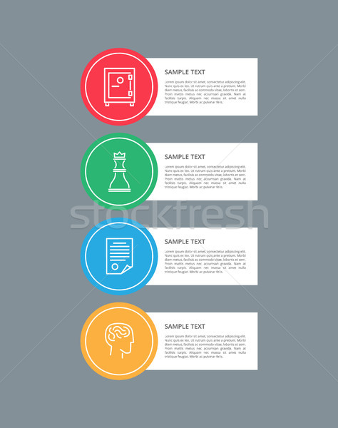 Infographic Elements Circular Vector Illustration Stock photo © robuart