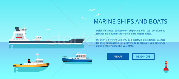 Stockfoto: Mariene · schepen · boten · kleur · twee · zee