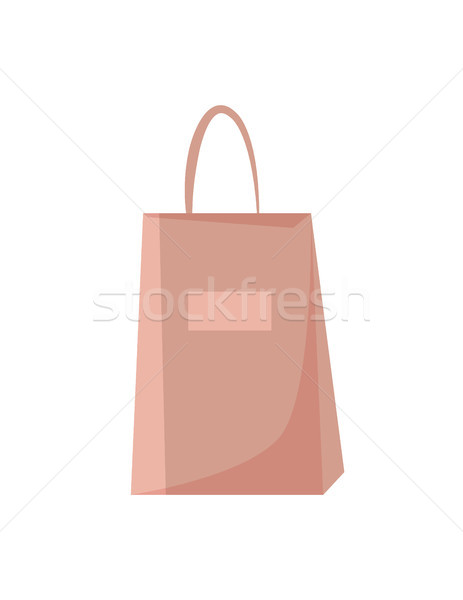 Torbę na zakupy jednorazowy opakowań ikona pozycja odizolowany Zdjęcia stock © robuart