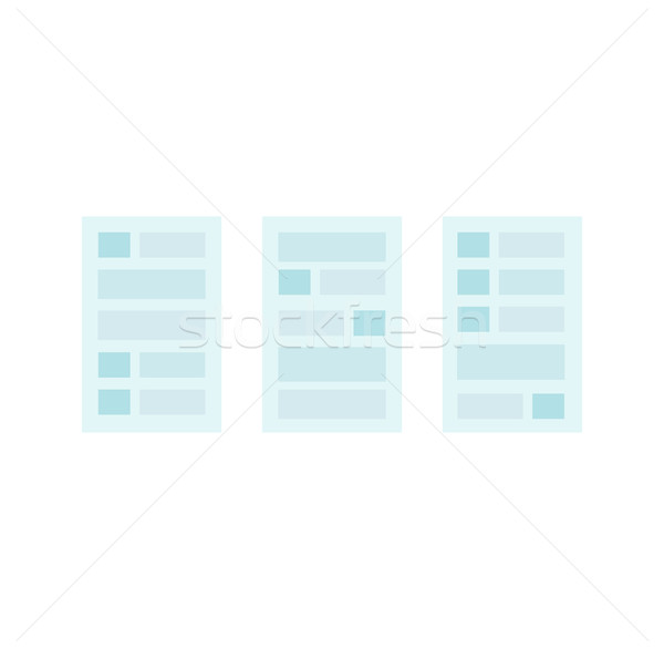 User Interface Templates Stock photo © robuart