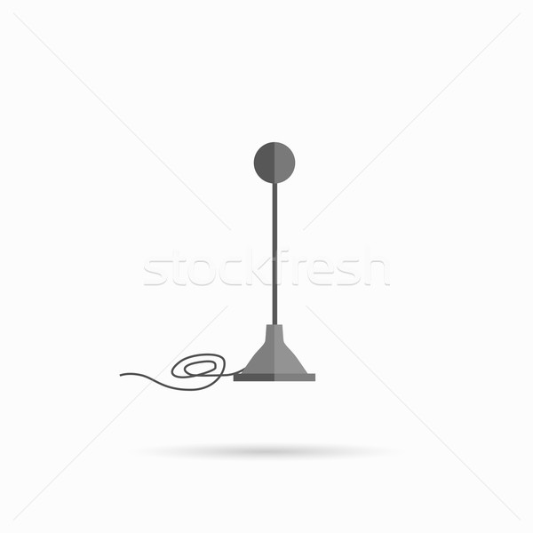 Stock photo: Microphone Design Flat Isolated