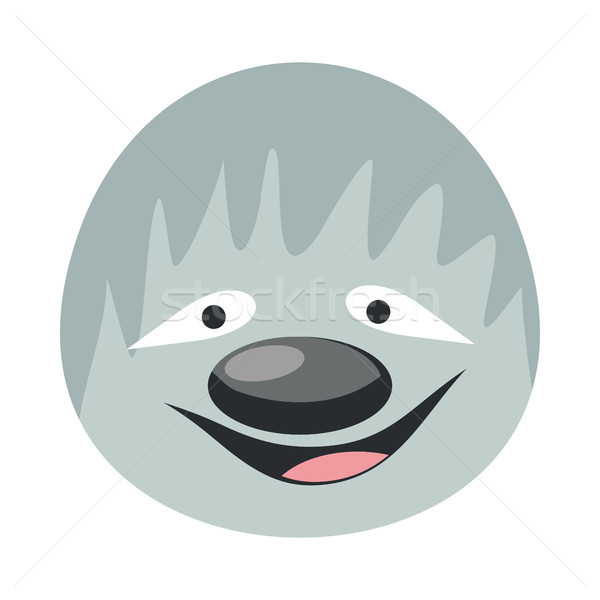Sloth Face Vector Illustration in Flat Design Stock photo © robuart