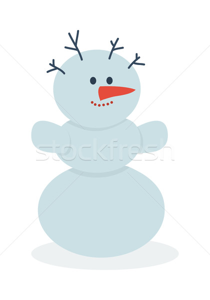 Boneco de neve natal três neve Foto stock © robuart