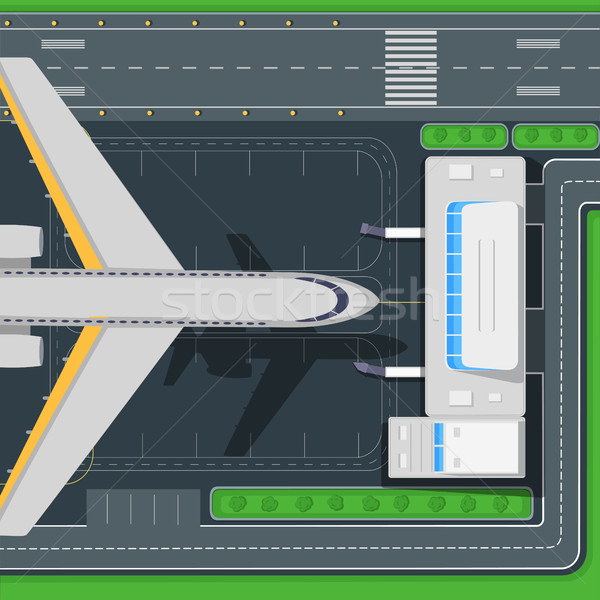 Сток-фото: аэропорту · Top · мнение · вектора · дизайна · самолета