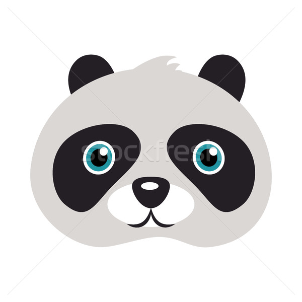 Panda maska ponosi czarny oczy zwierząt Zdjęcia stock © robuart